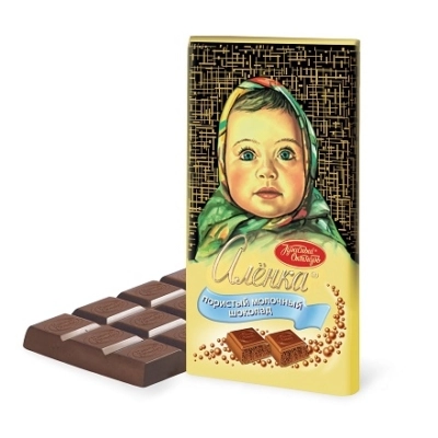 Шоколад Алёнка Пористый, Красный Октябрь, 95 гр.